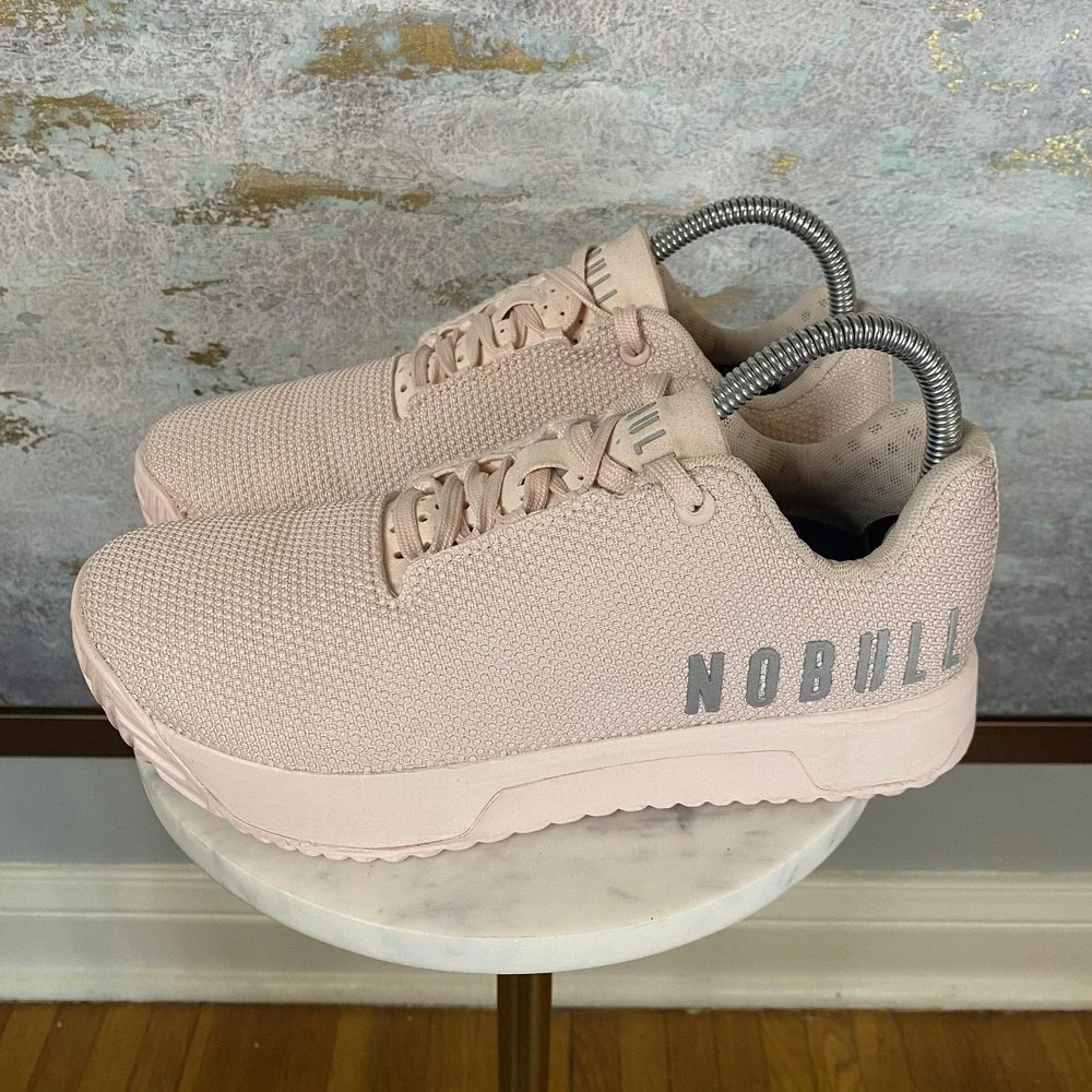 NOBULL Trainer Shoes Womens Size 8.5 Pink Mesh Cross Training Sneakers Athletic